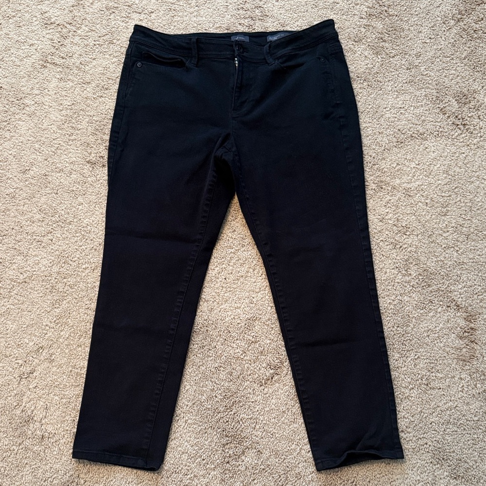 J. Jill Authentic Fit Slim Ankle Black Women's Petite Jeans